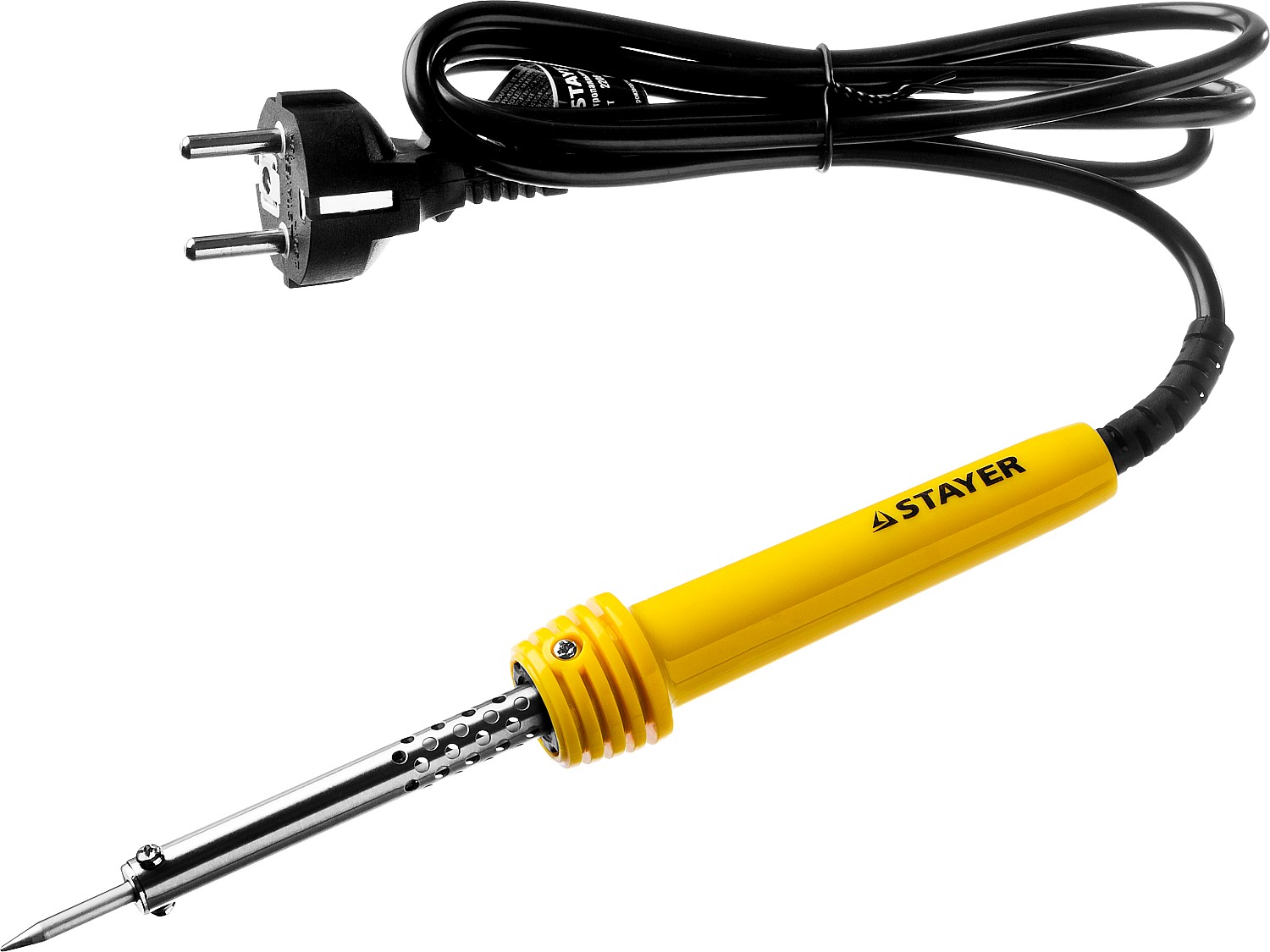 STAYER MAXTerm, 40 Вт, конус, электропаяльник с пластиковой рукояткой (55305-40)
