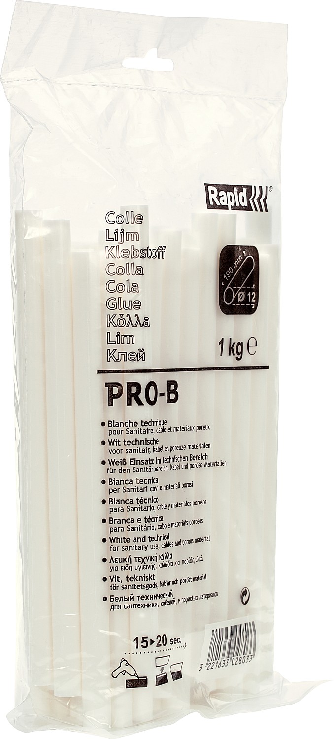 RAPID 12 х 190 мм, профессиональный универсальный клеевой стержень (40302803)