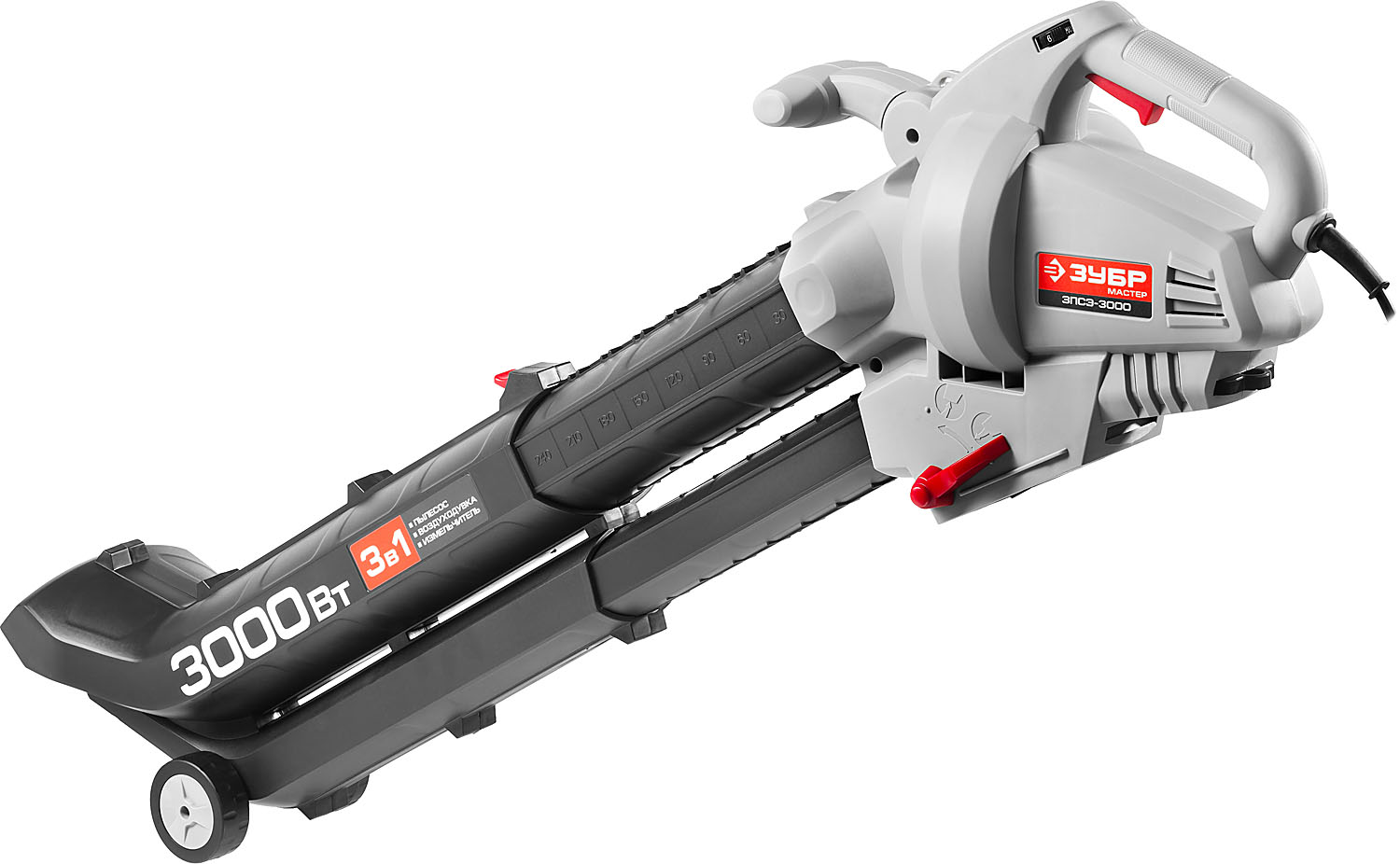 ЗУБР 3000 Вт, электрический садовый пылесос-воздуходувка (ЗПСЭ-3000)