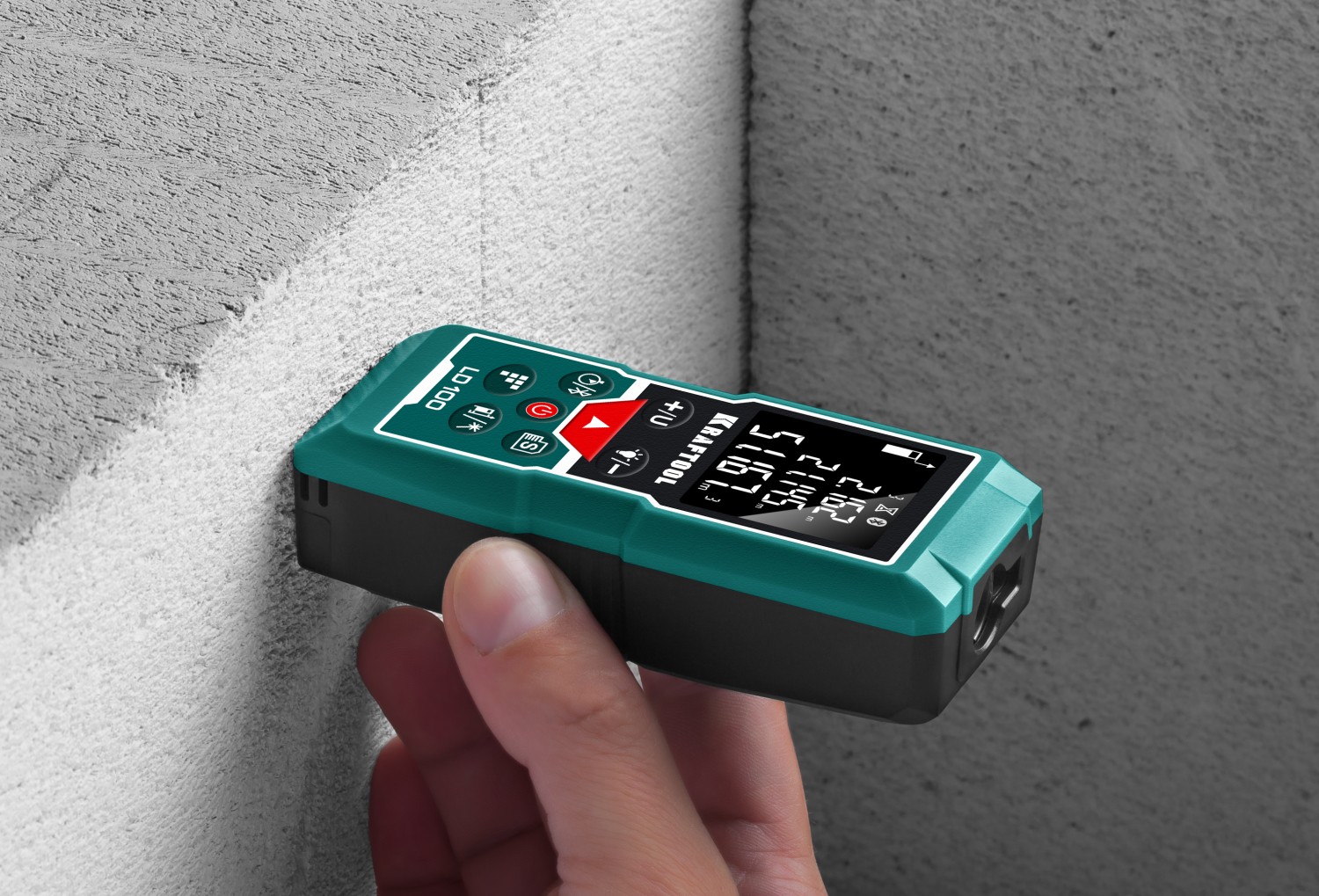 KRAFTOOL LD-100, 5 см - 100 м, лазерный дальномер (34765)