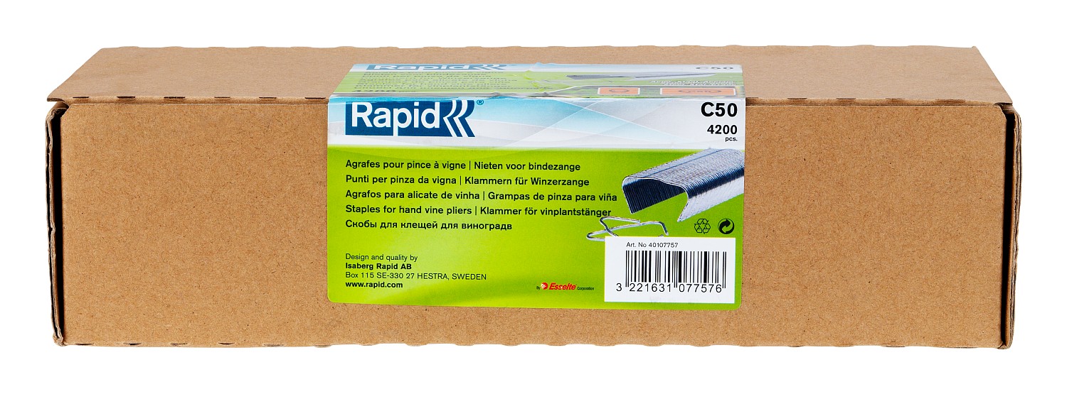 RAPID С50, 4 - 14 мм, 4200 шт, кольцевые профессиональные скобы для LIG150 (40107757)