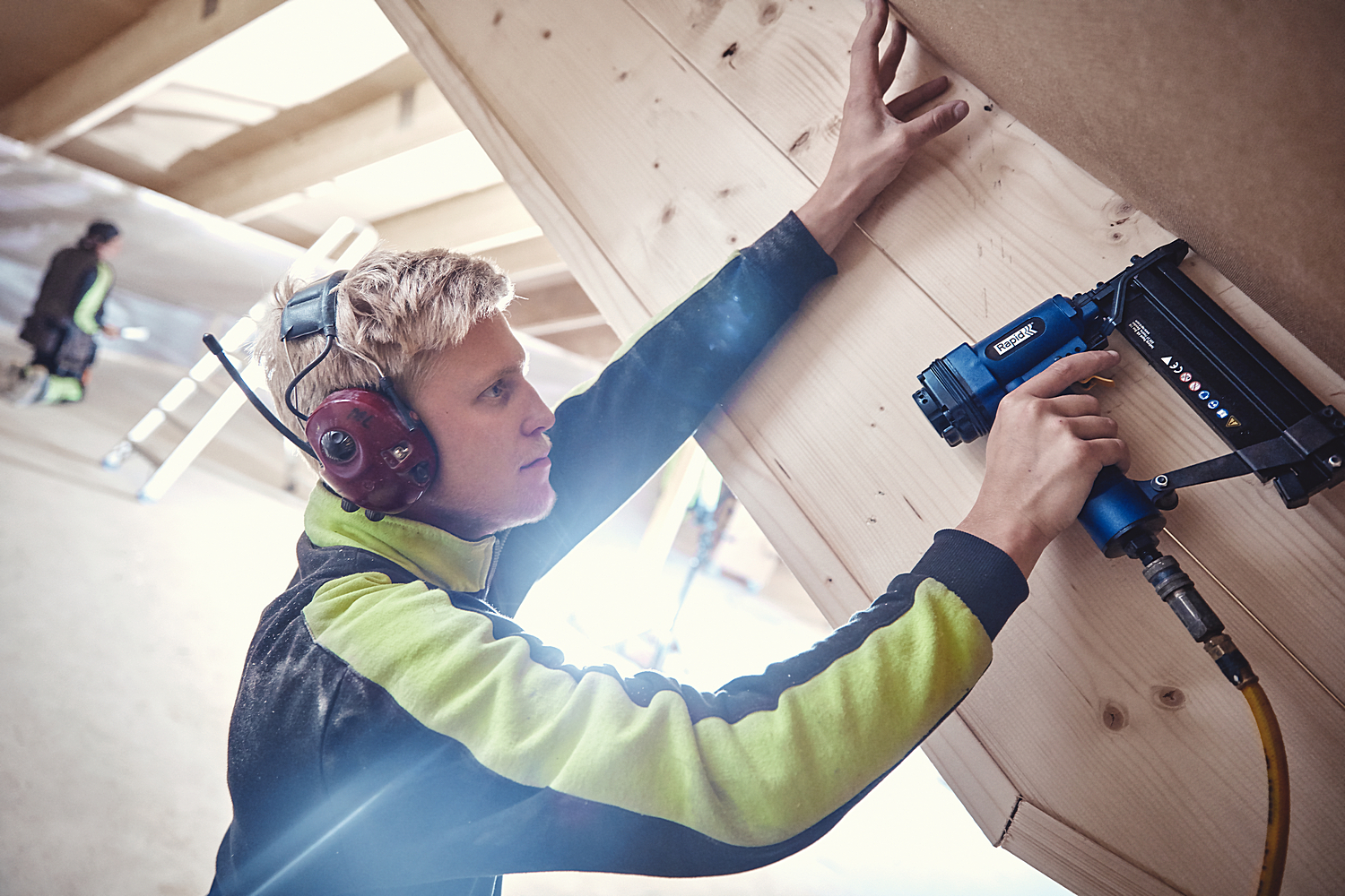 RAPID PBS151, тип 90 и гвоздей тип 300, 2-в-1, нейлер-степлер (гвозде/скобозабиватель) пневматический для скоб (5000103)