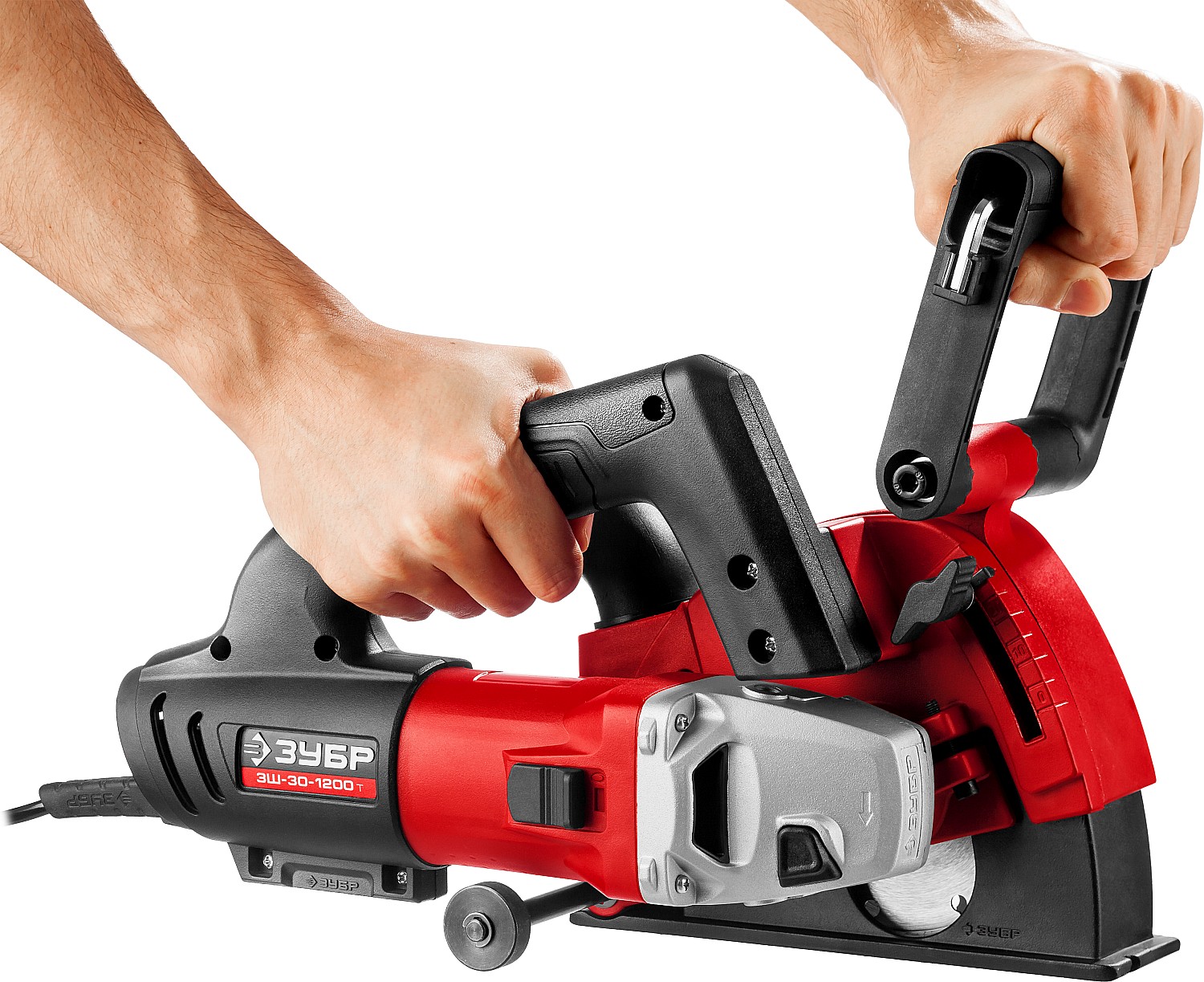 ЗУБР d 125 мм, 1200 Вт, 30 мм, штроборез (бороздодел) (ЗШ-30-1200 Т)