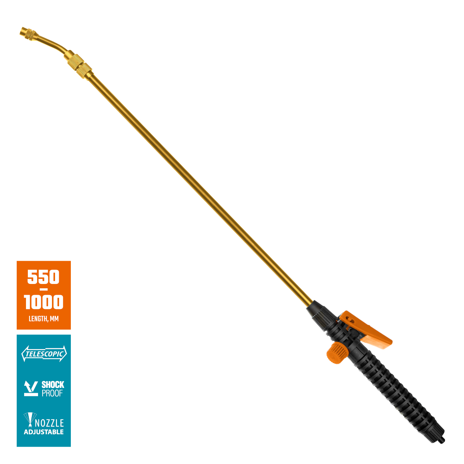 GRINDA PE-1000, общая длина 1000 мм, латунный корпус, телескопический удлинитель, PROLine (8-4251-S)
