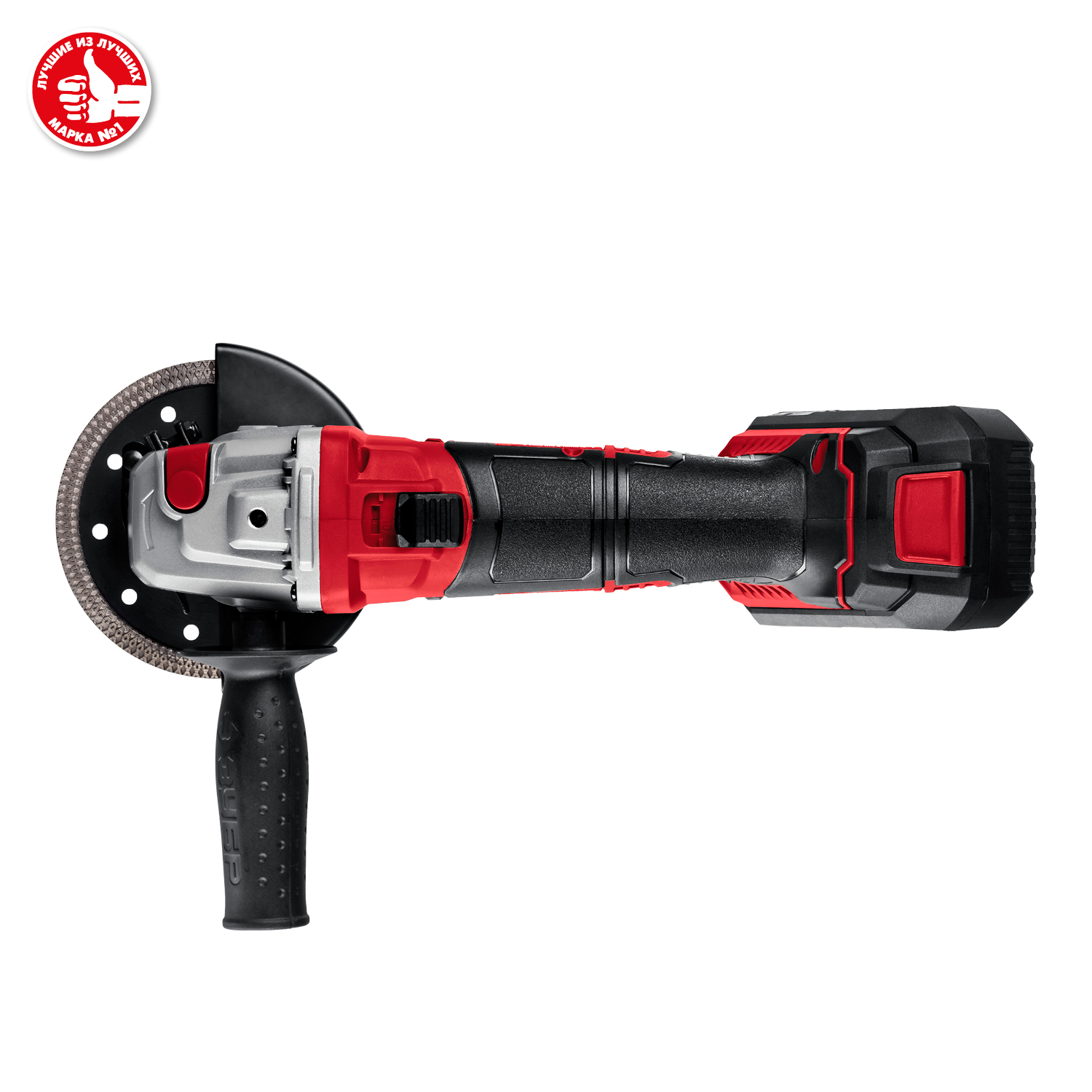 ЗУБР С1-18, 18 В, 125 мм, 1 АКБ (4 А·ч), УШМ, кейс (УШМ-18-125-41)