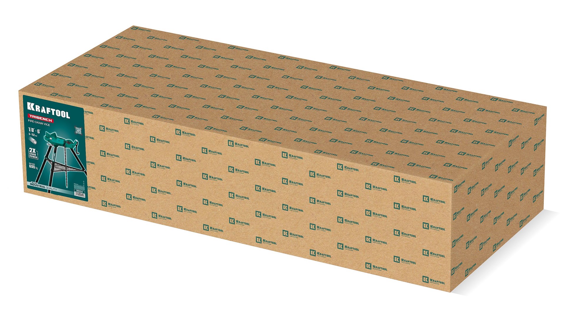KRAFTOOL TRIBENCH, 1/8″-6″, цепные трубные тиски на треноге (32613-6)