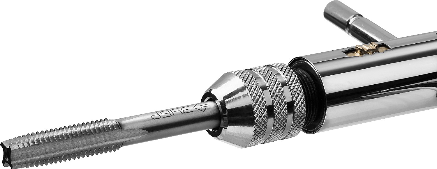 ЗУБР для M3-M10, метчикодержатель с храповым механизмом и реверсом, Профессионал (28137-85)