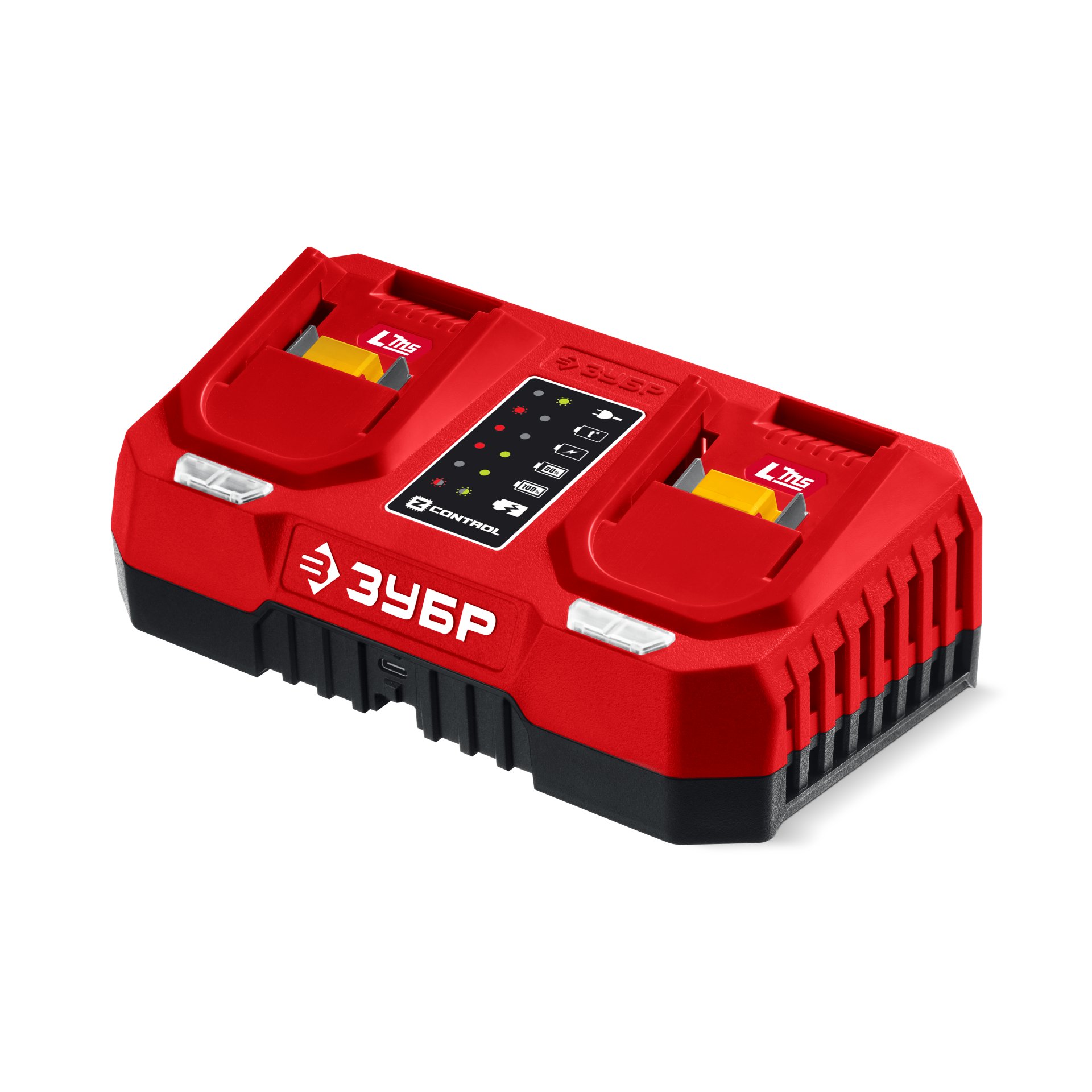 ЗУБР 20 В, 2 порта, 2 х 3 А, зарядное устройство для LMS АКБ (БЗУ-20-2)