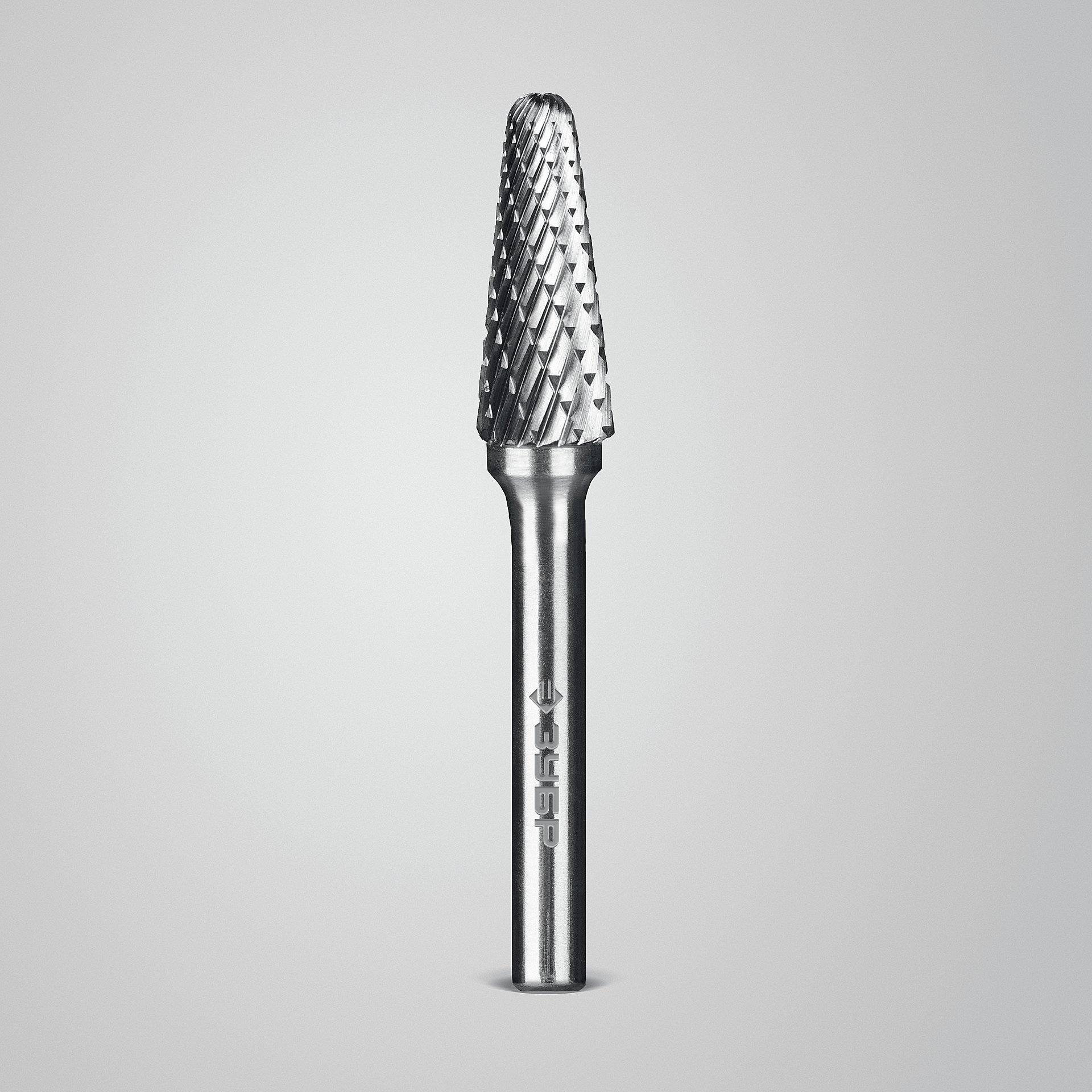 ЗУБР 10х25 мм, тип L (конус с закругленным углом 28°, радиус 2.2 мм), хв-к 6 мм, твердосплавная борфреза, ПРОФЕССИОНАЛ (28810-10-25)