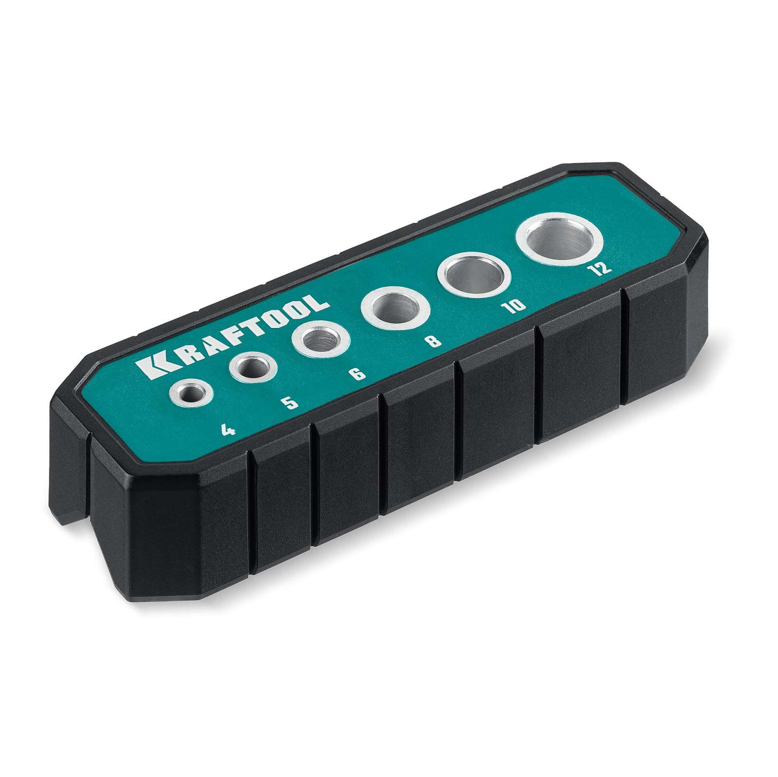 KRAFTOOL Woodsniper 121, 6 отверстий 4 - 12 мм, кондуктор для сверления под углом 45° и 90° (30073)