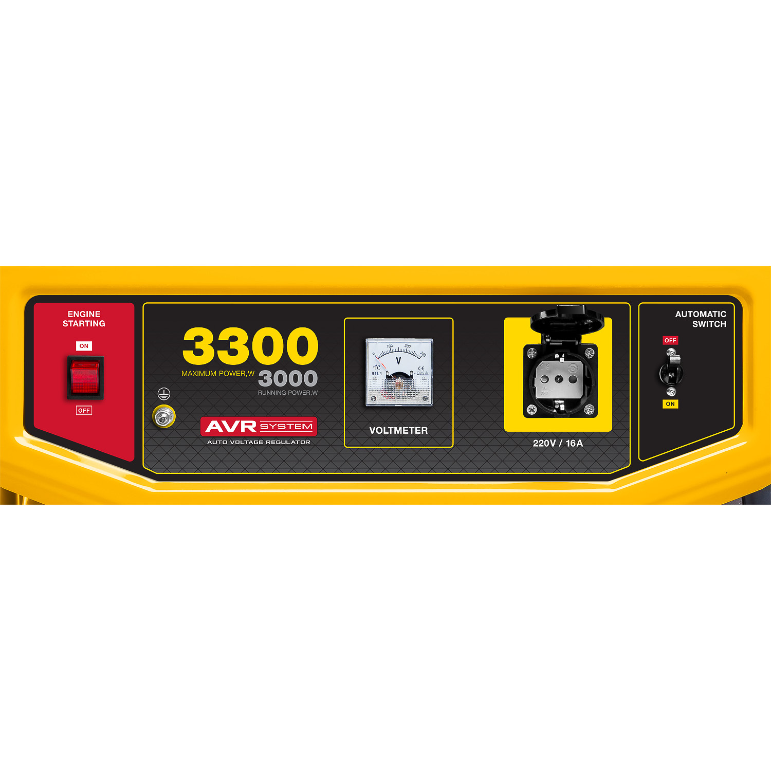 STEHER 3300 Вт, бензиновый генератор (GS-4500)