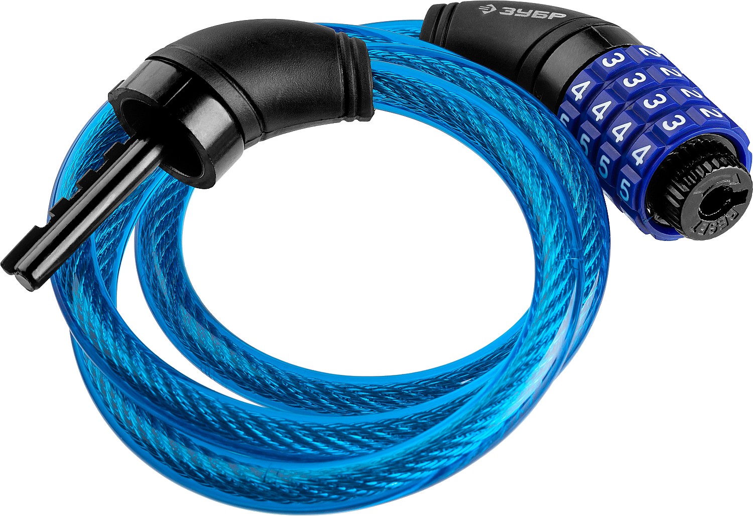 ЗУБР 950 мм, d 10 мм, кодовый, с изменяемым кодом, тросовый замок, Профессионал (37262-95)