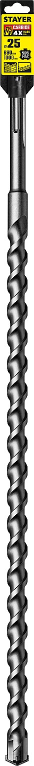 STAYER Hercules-4Х, 25 x 880/1000 мм, SDS-max бур, Professional (29370-880-25)
