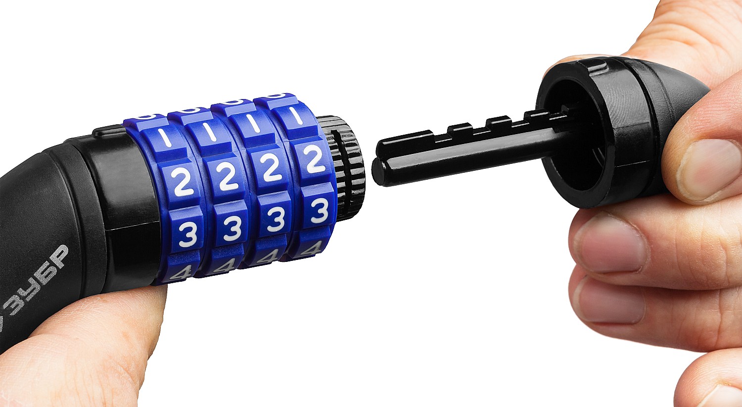 ЗУБР 950 мм, d 10 мм, кодовый, с изменяемым кодом, тросовый замок, Профессионал (37262-95)