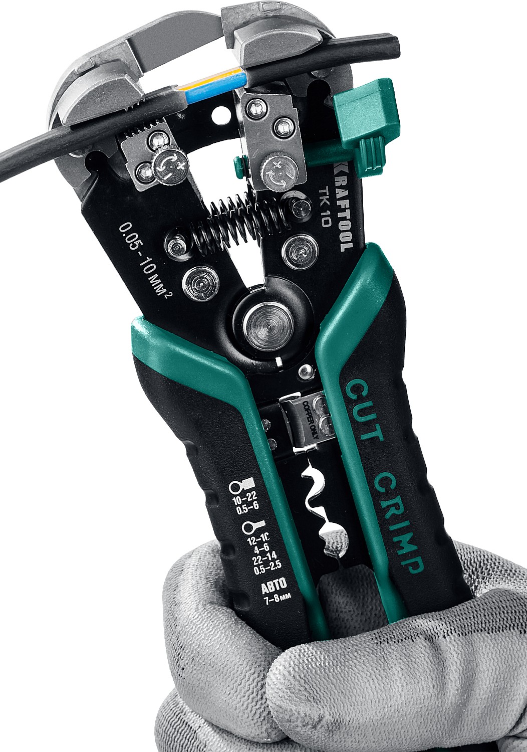 KRAFTOOL TK-10, 0.05 - 10 мм2, автоматический стриппер (22639)