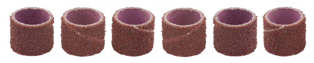 ЗУБР 6 шт, 12.5 мм, L-12.7, P 80, набор абразивных шлифовальных втулок (35918)