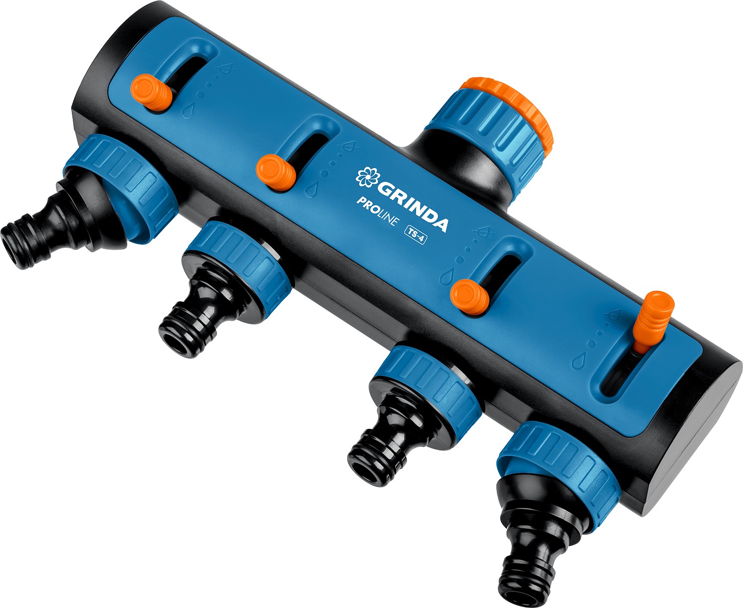 GRINDA TS-4, 3/4″ - 1″, четырехканальный, с внутренней резьбой, поливочные распределители, PROLine (8-426313)