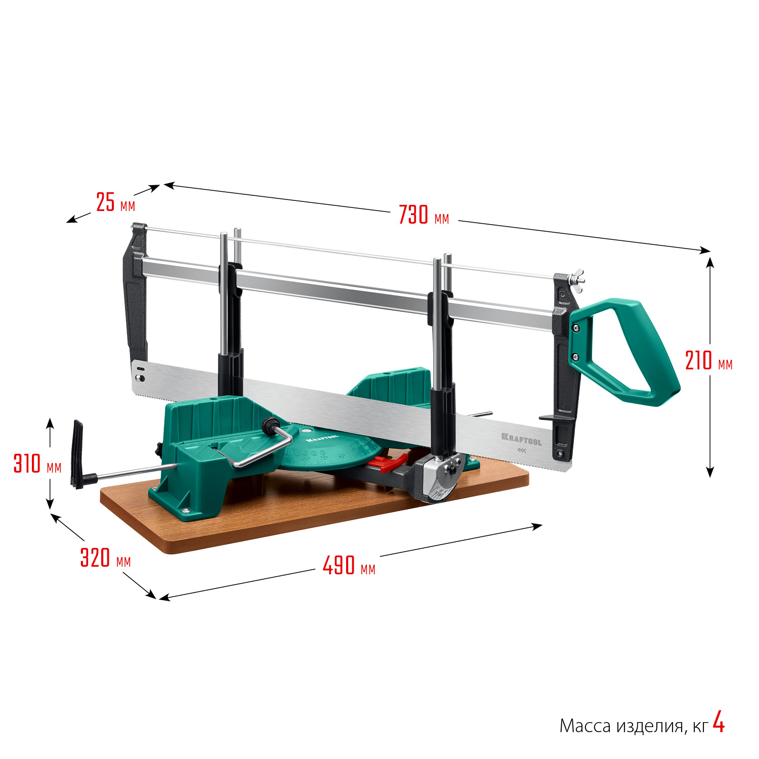 KRAFTOOL Alligator 3D, 600 мм, стусло прецизионное поворотно-наклонное (15451-600)