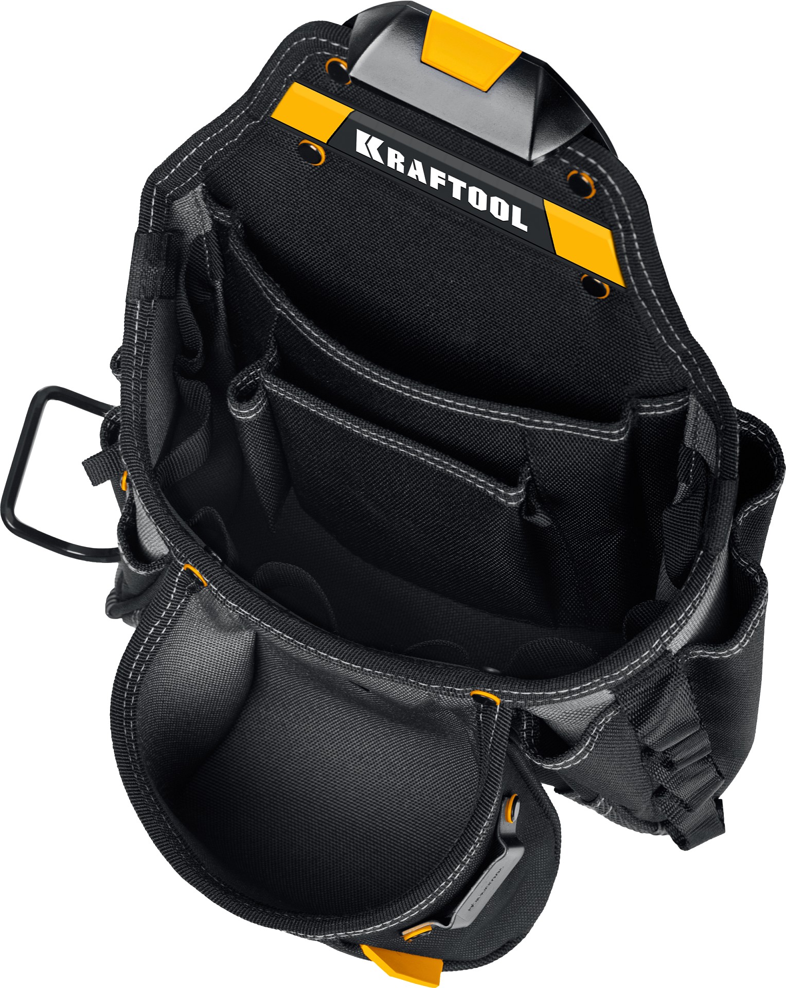 KRAFTOOL KBS-5 пояс монтажника, в комплекте: пояс монтажника, подтяжки и 3 сумки (38760-5)