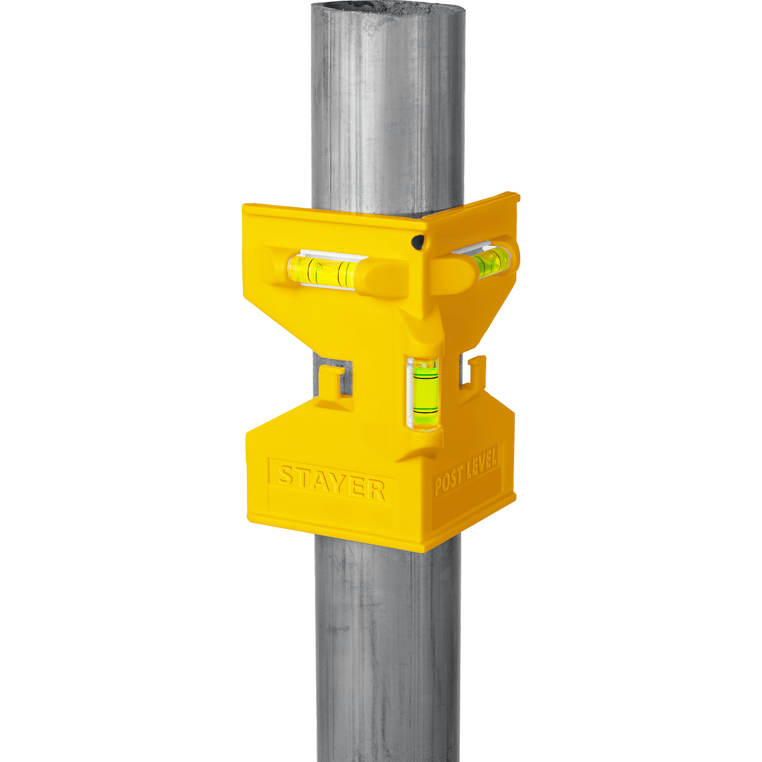 STAYER POST LEVEL, магнитный уровень-угольник (3456)