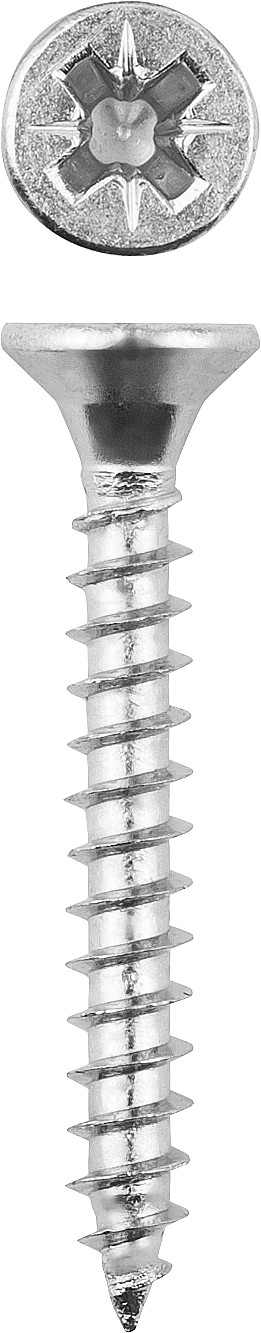 ЗУБР СУ-Б, 45 х 4.5 мм, белый цинк, 200 шт (0,61 кг.), универсальный саморез (4-300371-45-045)