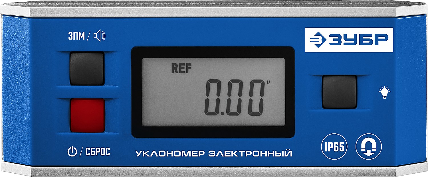 ЗУБР МИНИ, 0 - 90°, ±0.05°, электронный уровень-уклономер, Профессионал (34745)