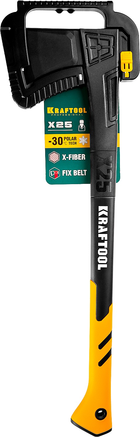 KRAFTOOL X25, 1700/2500 г, в чехле, 710 мм, топор-колун (20660-25)