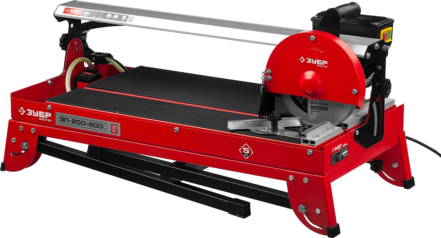 ЗУБР 620 мм, d 200 мм, 800 Вт, электрический плиткорез (ЭП-200-800С)