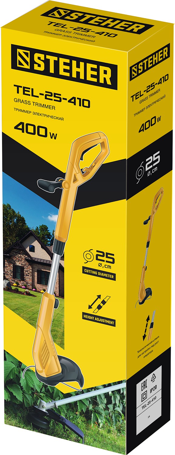 STEHER 400 Вт, ш/с 25 см, сетевой триммер (TEL-25-410)