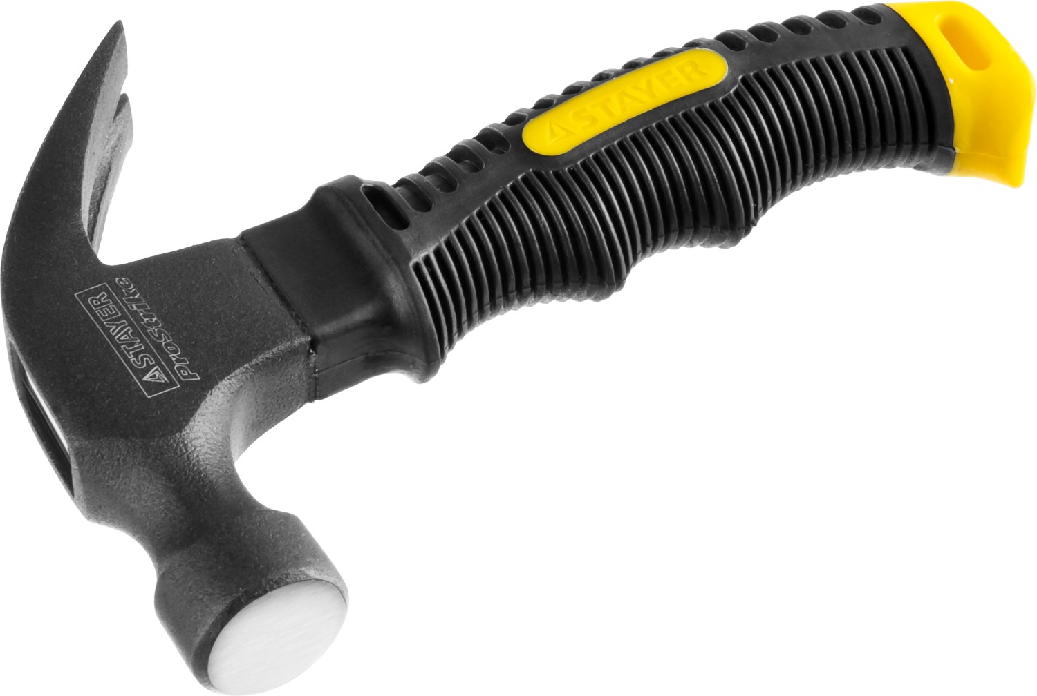 STAYER Compact, 225 г, столярный укороченный молоток-гвоздодёр, Professional (2026-225)