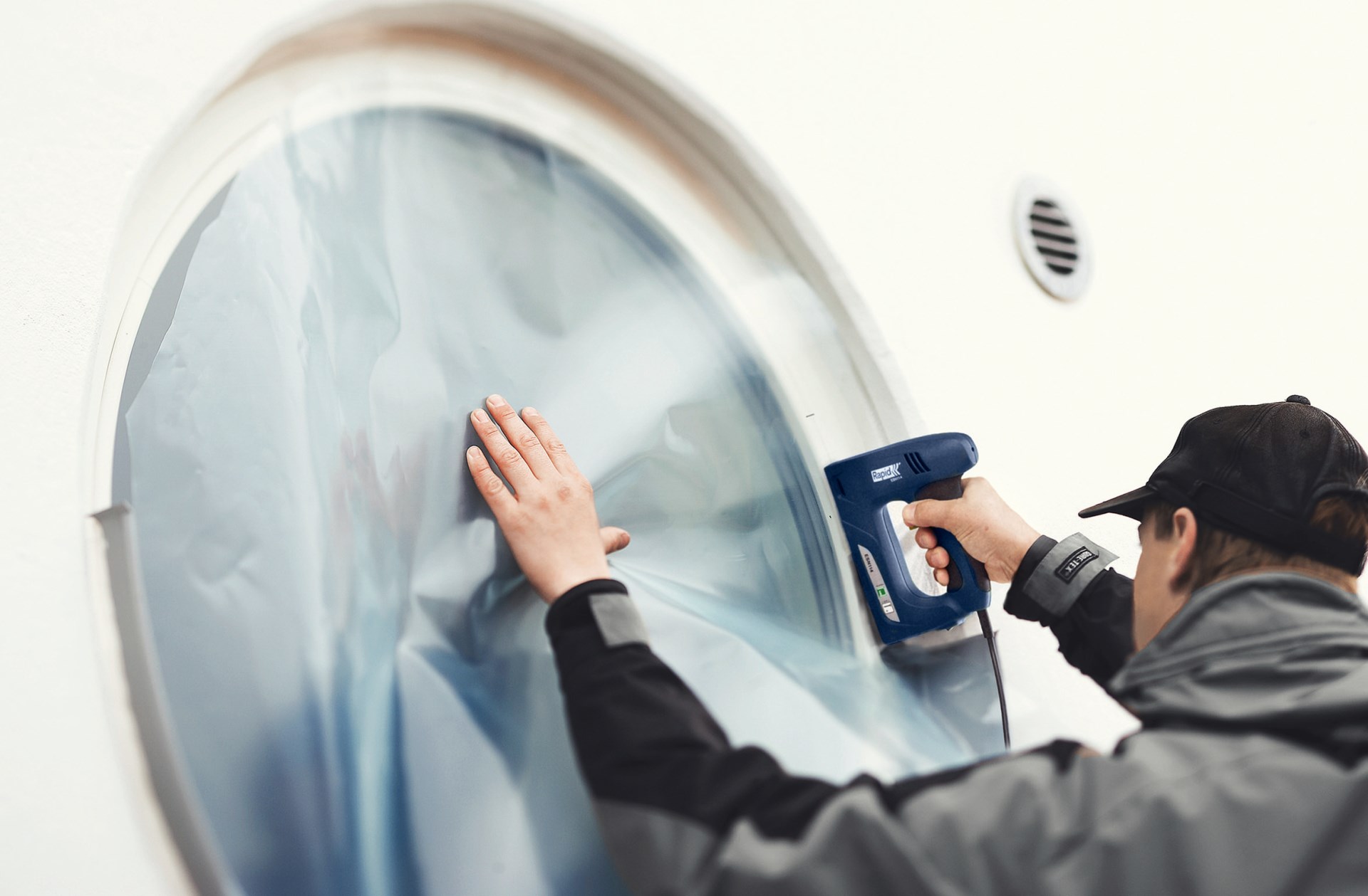 RAPID R:El.Staple Gun ESN114, тип 140 и гвоздей 300, 2-в-1, нейлер-степлер (гвозде/скобозабиватель) электрический для скоб (5000131)