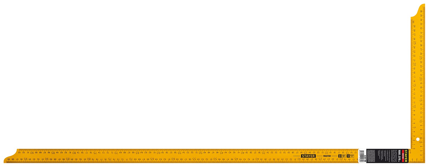 STAYER 1000 х 370 мм, цельнометаллический угольник, Professional (3438-100)