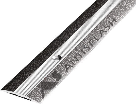Порог алюминиевый  ПС-03-2 28x3,4x2700 мм, антик серебро