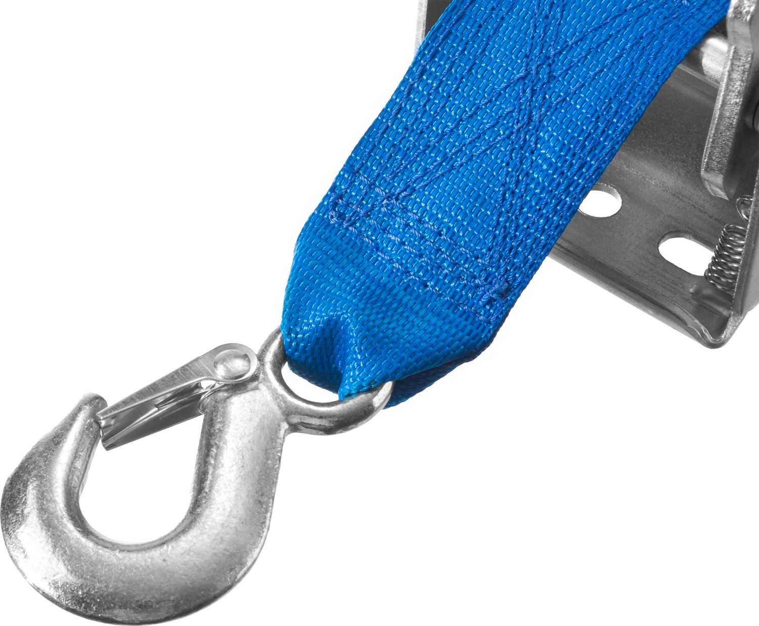 ЗУБР 1.1 т, 10 м, ручная барабанная тяговая ленточная лебедка, Профессионал (43115-1.1)