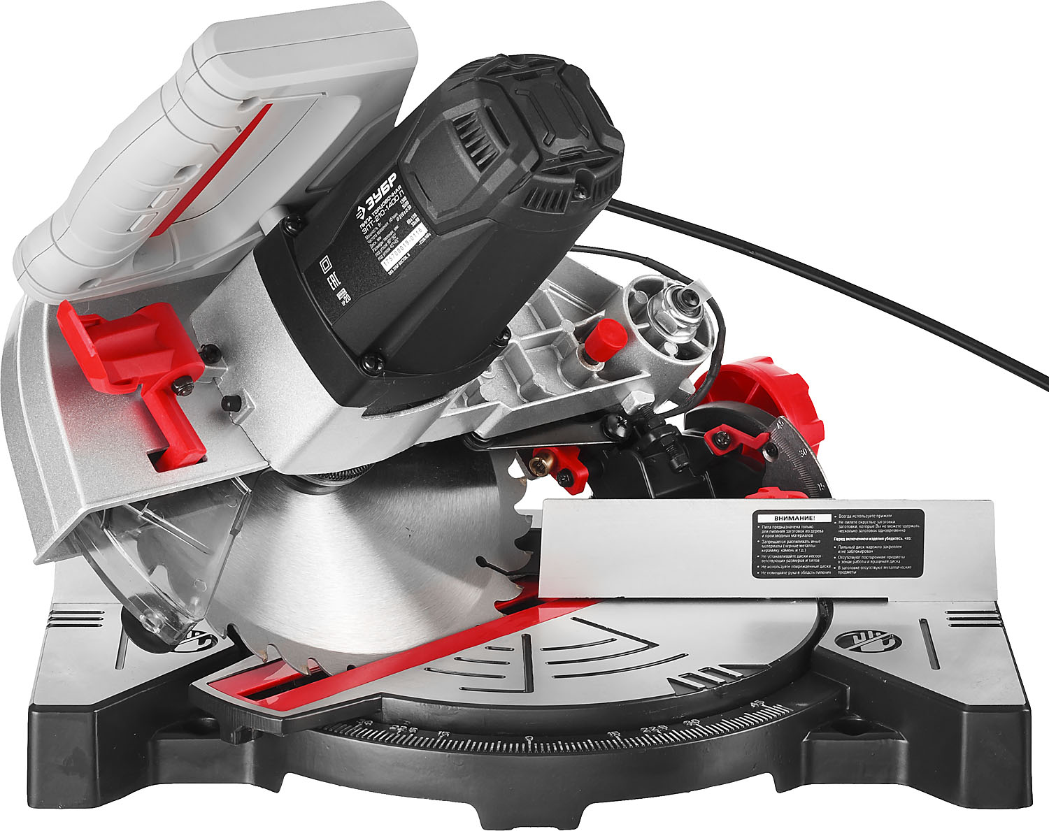 ЗУБР ЗПТ-210-1400 Л пила торцовочная, d 210 х 30 мм, 1300 Вт