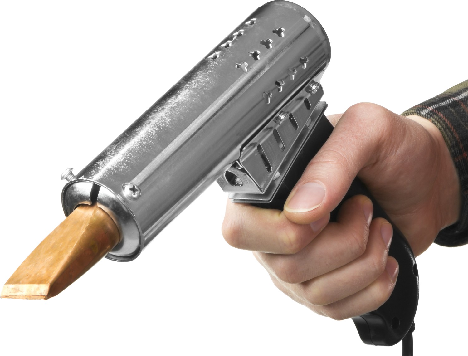 ЗУБР Ceramic PRO, 500 Вт, клин, сверхмощный электропаяльник с пластиковой пистолетной рукояткой, Профессионал (55302-500)