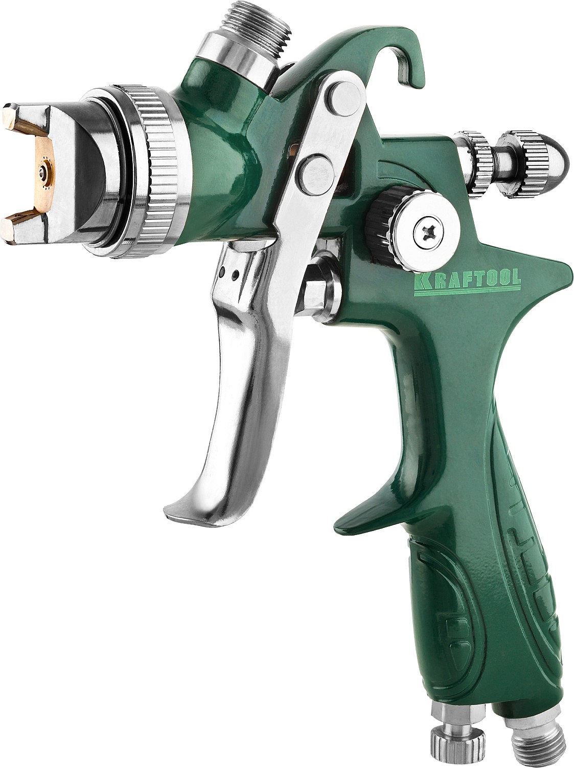 KRAFTOOL AirKraft, HVLP, 1.4 мм, пневматический краскопульт с верхним бачком (06522-1.4)