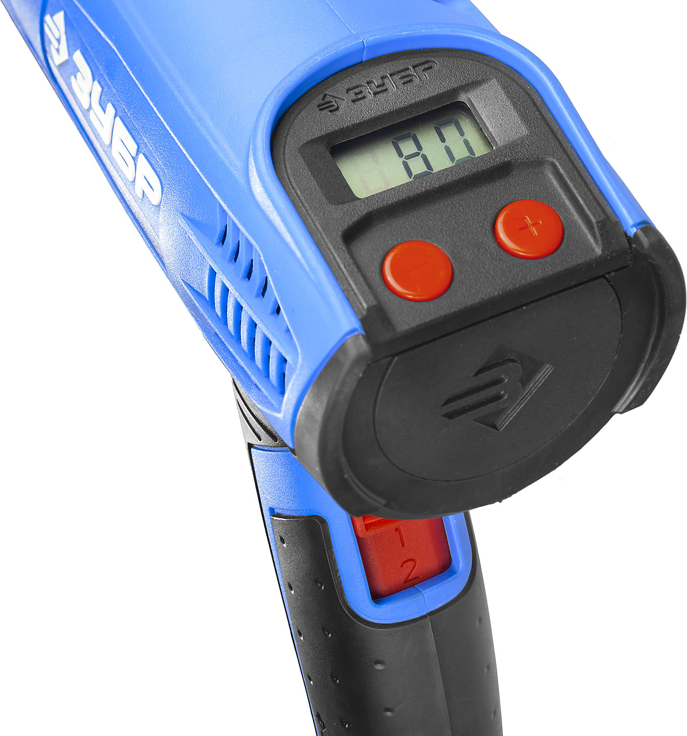 ЗУБР 2000 Вт, технический фен, дисплей, кейс, Профессионал (ФТ-П2000 М2ДК)