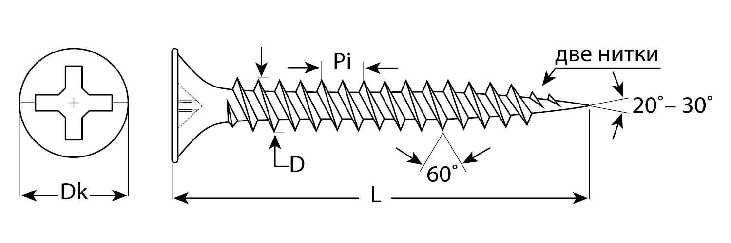 ЗУБР СГМ, 35 х 3.5 мм, фосфатированное покрытие, 350 шт (0,63 кг.), саморез гипсокартон-металл, Профессионал (300011-35-035)