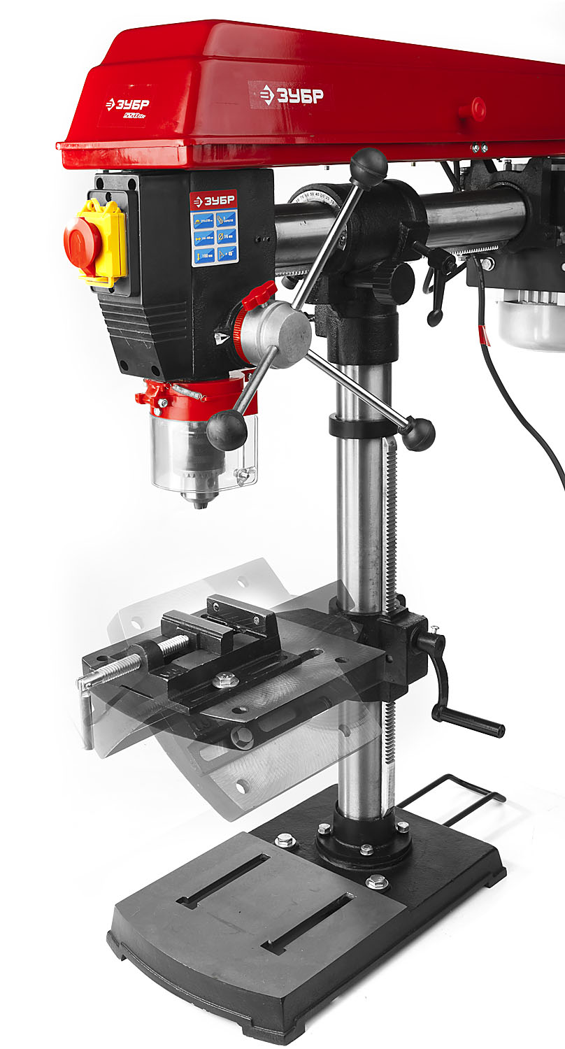 ЗУБР 550 Вт, 16 мм, радиально - сверлильный станок (ЗСС-550)