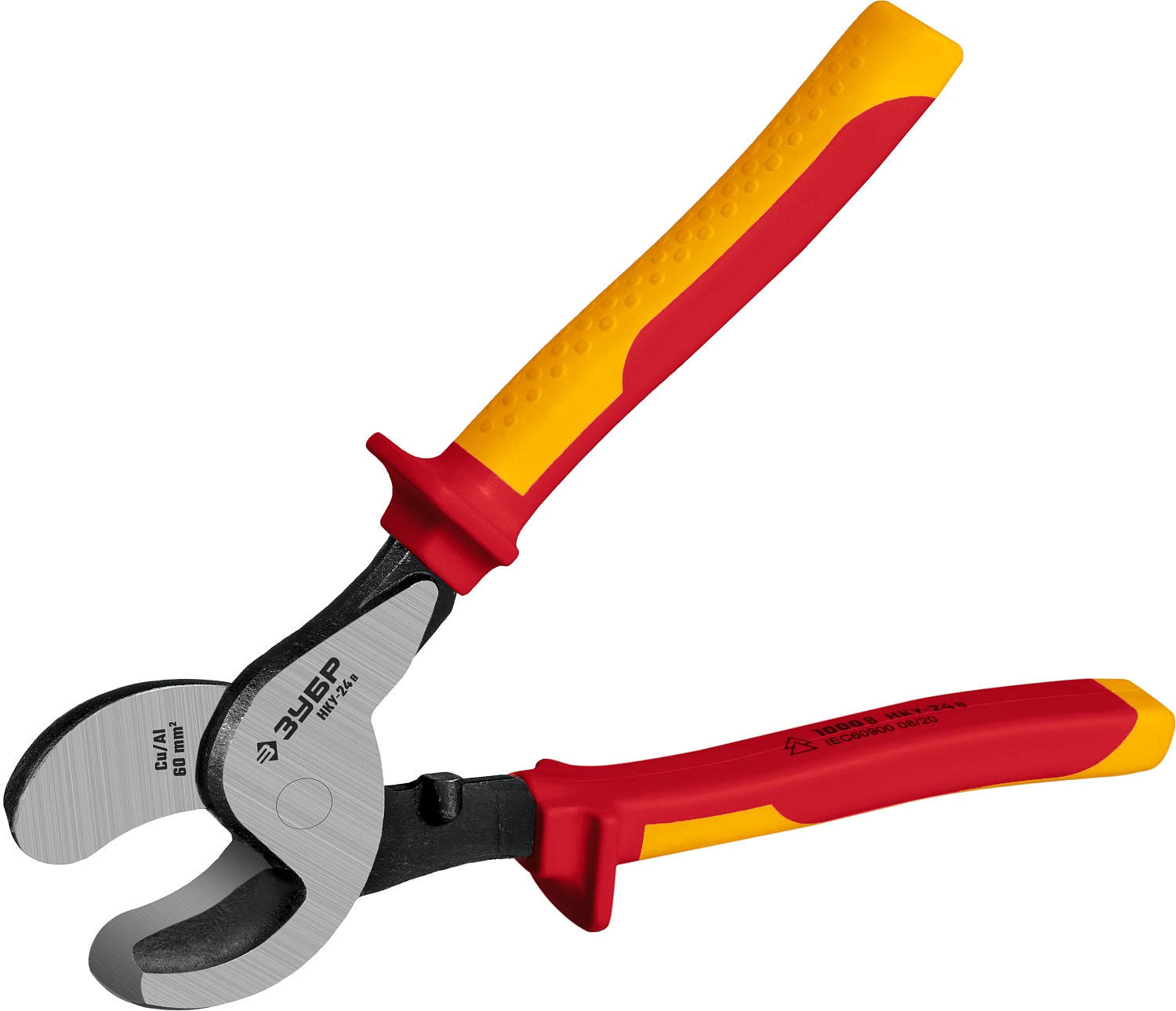 ЗУБР НКУ-24В, d 16мм, 240мм, 1000В, усиленный, диэлектрический кабелерез, Профессионал (23346-25V)