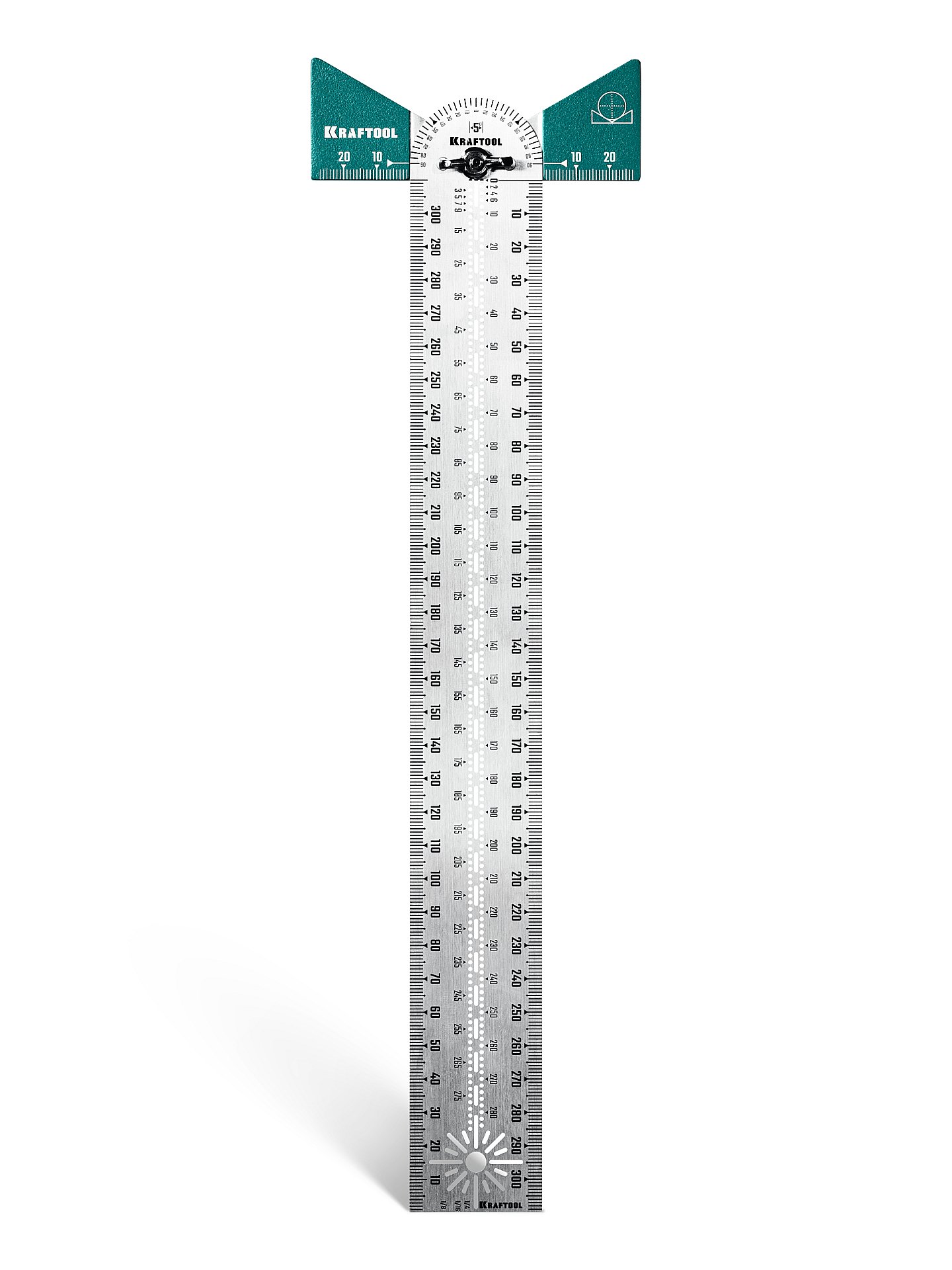 KRAFTOOL, 300 мм, высокоточная разметочная T-линейка (34403)