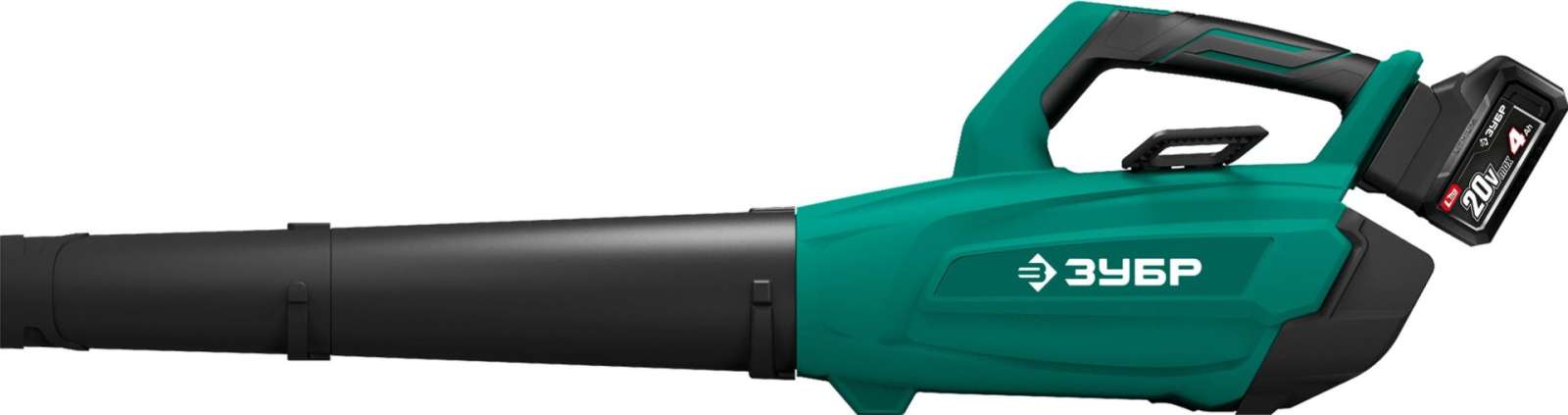 ЗУБР 20 В, 800 м3/ч, 1 АКБ LMS (4 Ач), воздуходувка аккумуляторная (ВА-800-41)