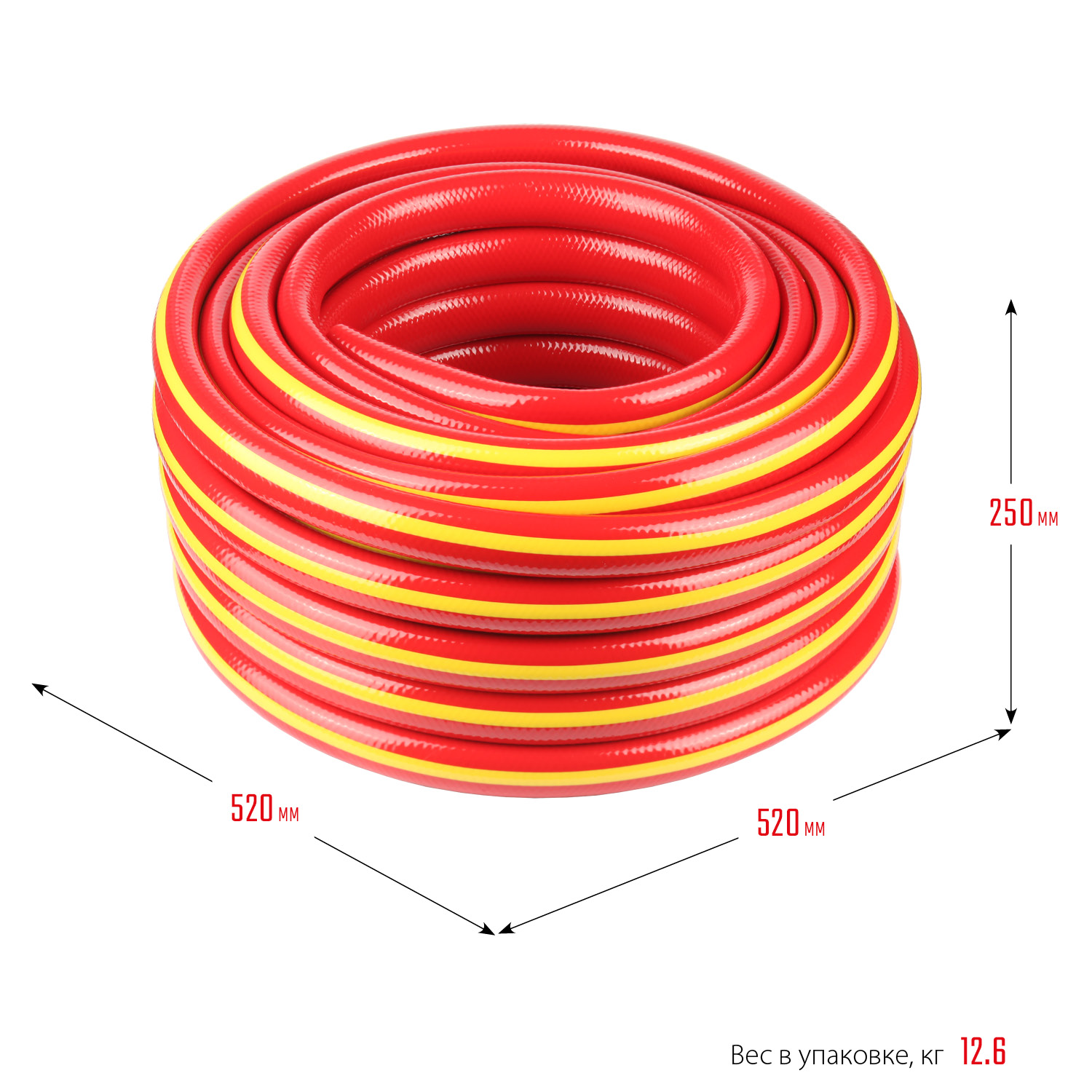GRINDA EXPERT 3, 3/4″, 50 м, 30 атм, трёхслойный, армированный, поливочный шланг, PROLine (8-429005-3/4-50)