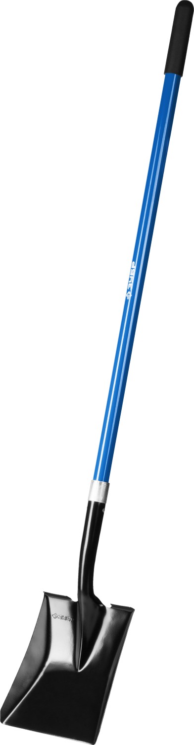 ЗУБР СТАРАТЕЛЬ, 150 см, фиберглассовый черенок, совковая лопата, закаленное полотно, Профессионал (39549)