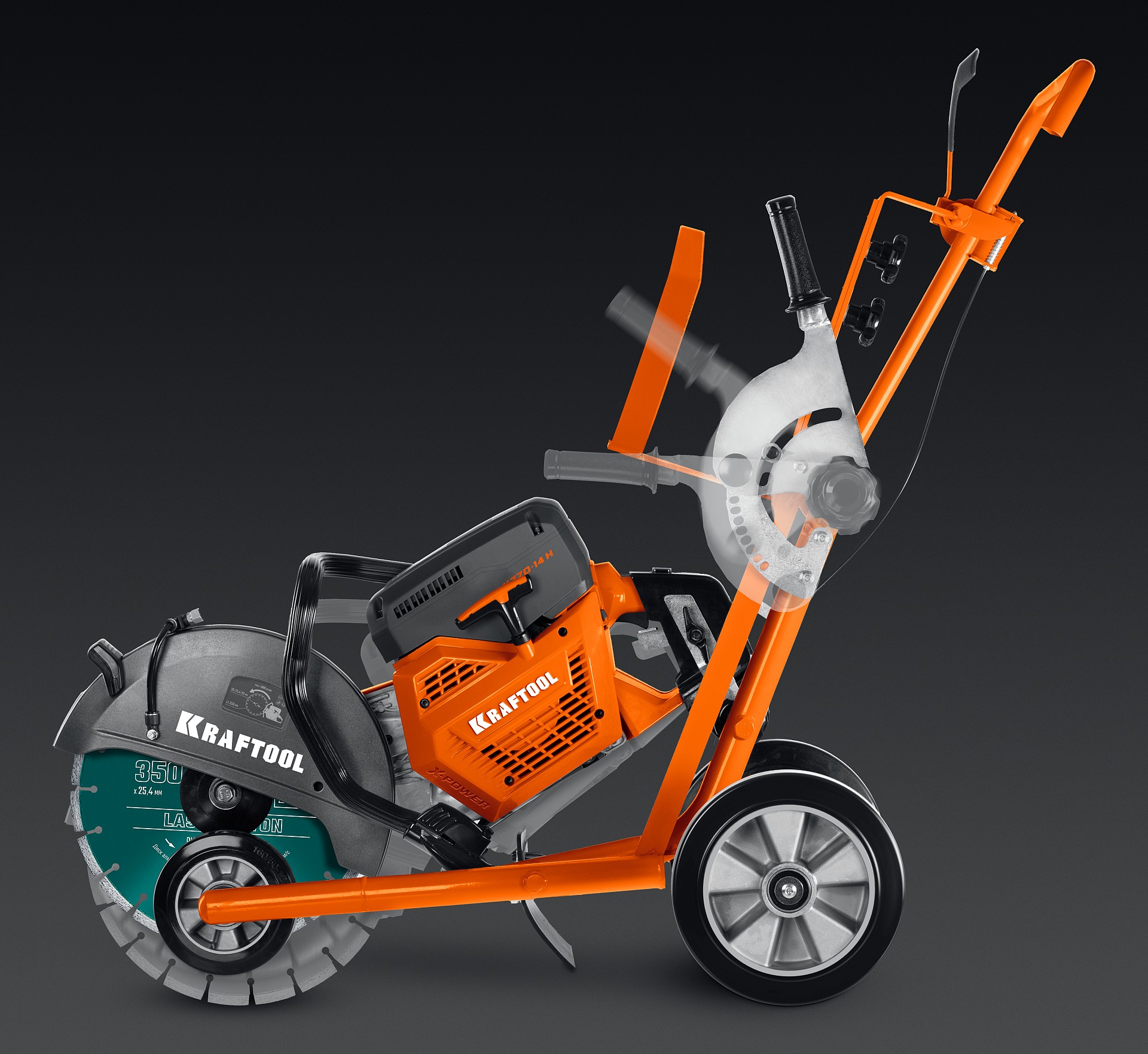 KRAFTOOL тележка (без бака) для бензорезов (K-001)