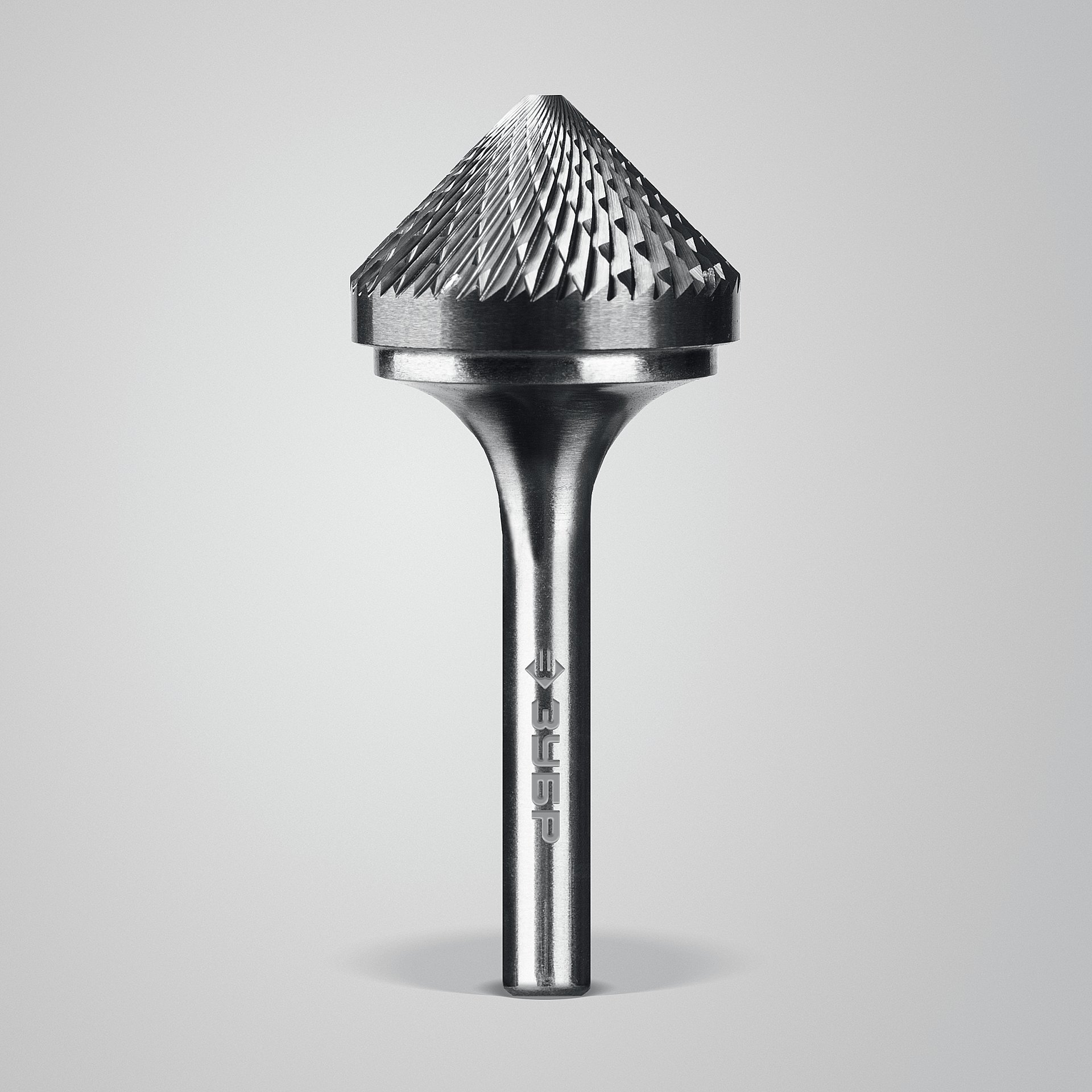 ЗУБР 25х12 мм, тип K (зенкер с вершиной 90°), хв-к 6 мм, твердосплавная борфреза, ПРОФЕССИОНАЛ (28809-25-12)