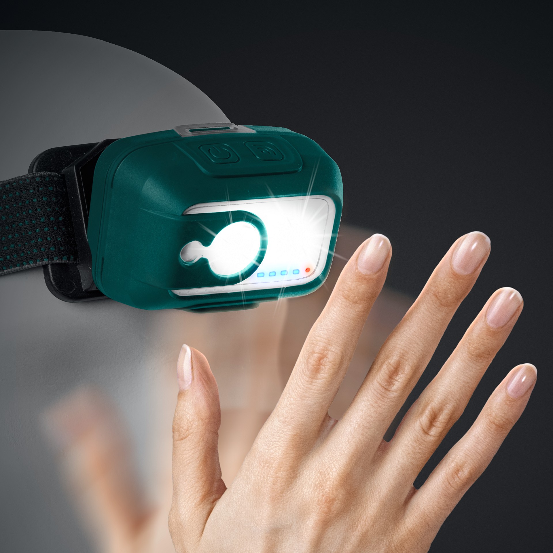 KRAFTOOL KH-5, 550 лм, 3 режима, аккумуляторный налобный фонарь, 1800мАч (56454)