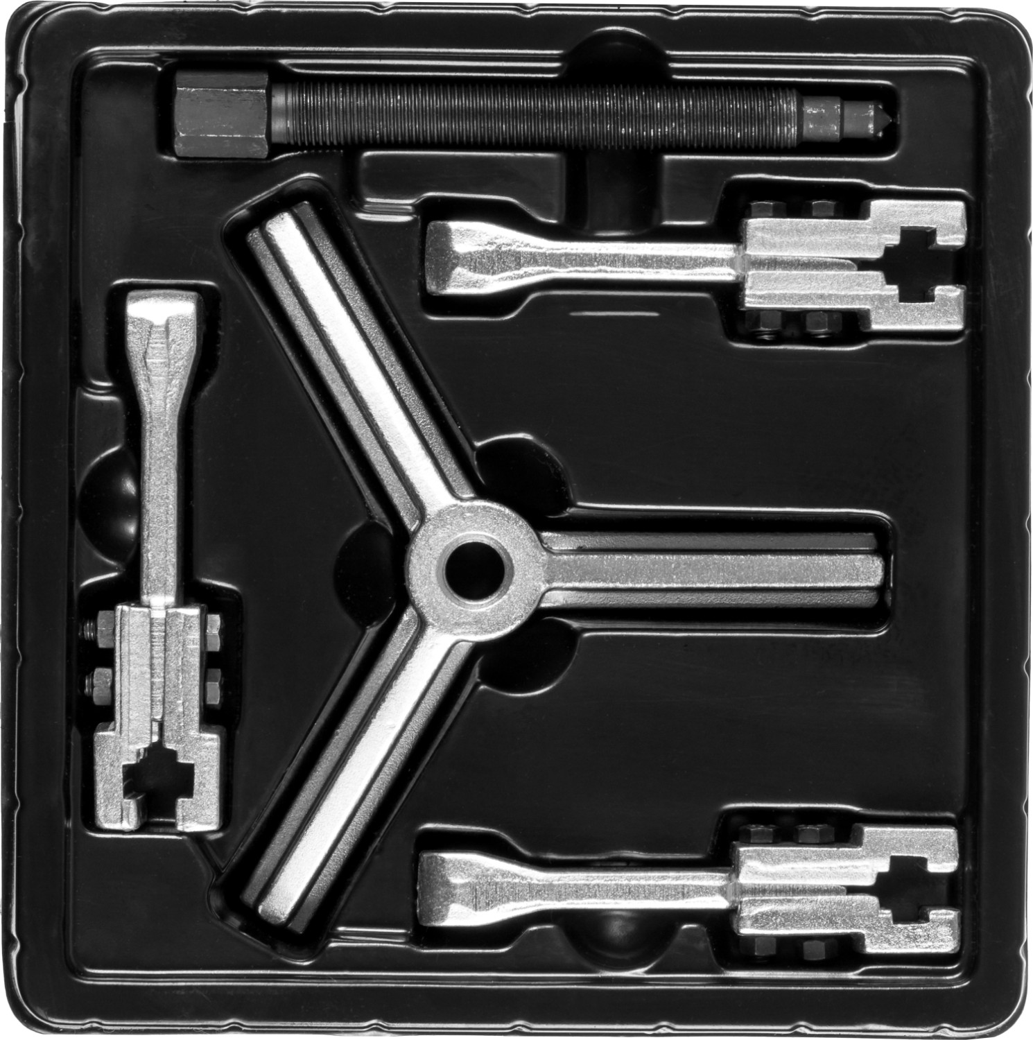 ЗУБР внешний d 30 - 130 мм, внутренний d 70 - 180 мм, раздвижной трехзахватный съемник, Профессионал (43312-180-090)