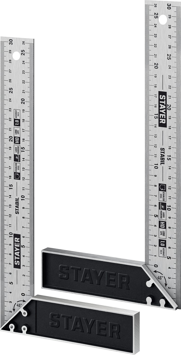 STAYER 300 мм, столярный угольник, Professional (3431-30)